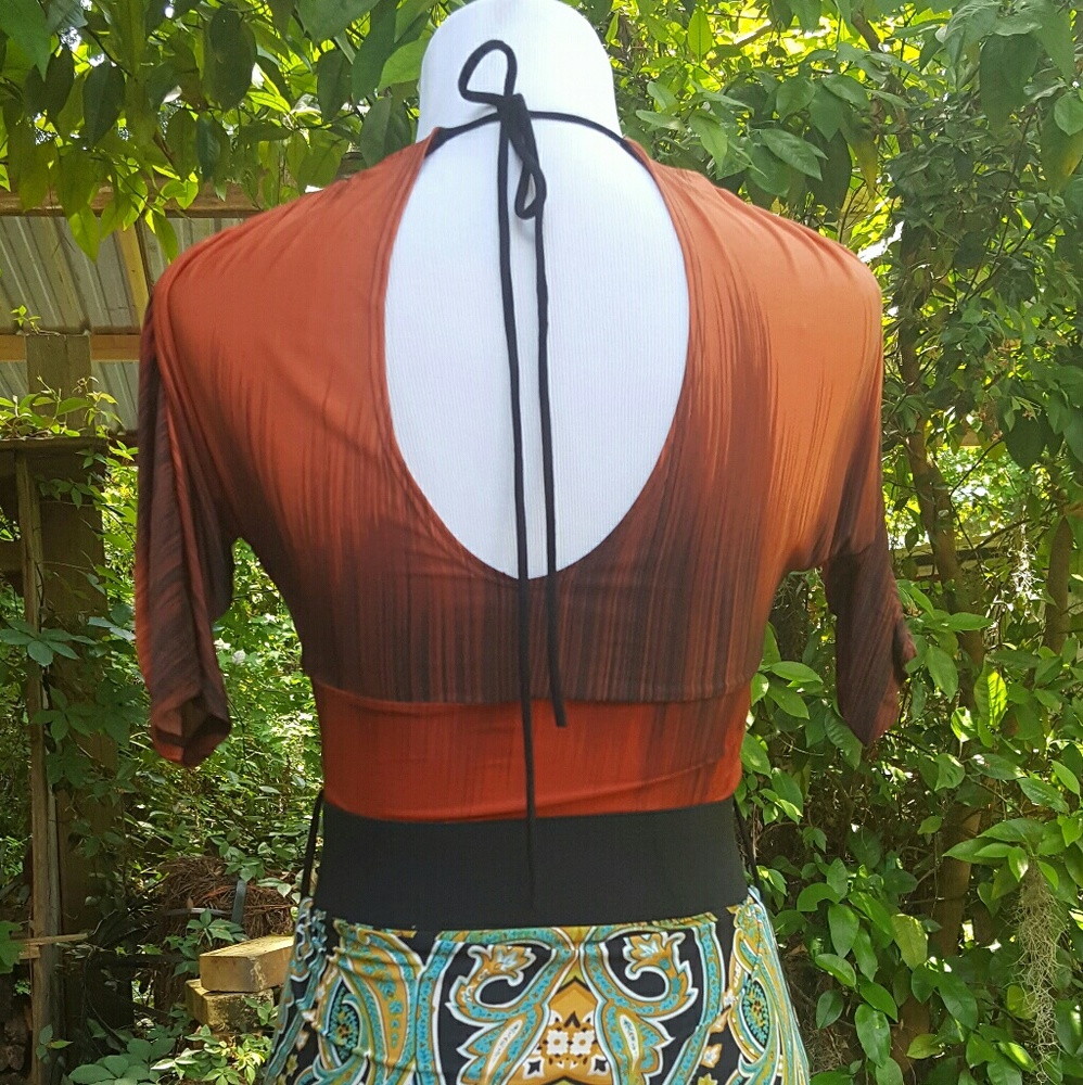 Blouse In Vibrant Orange By Style Me View 4